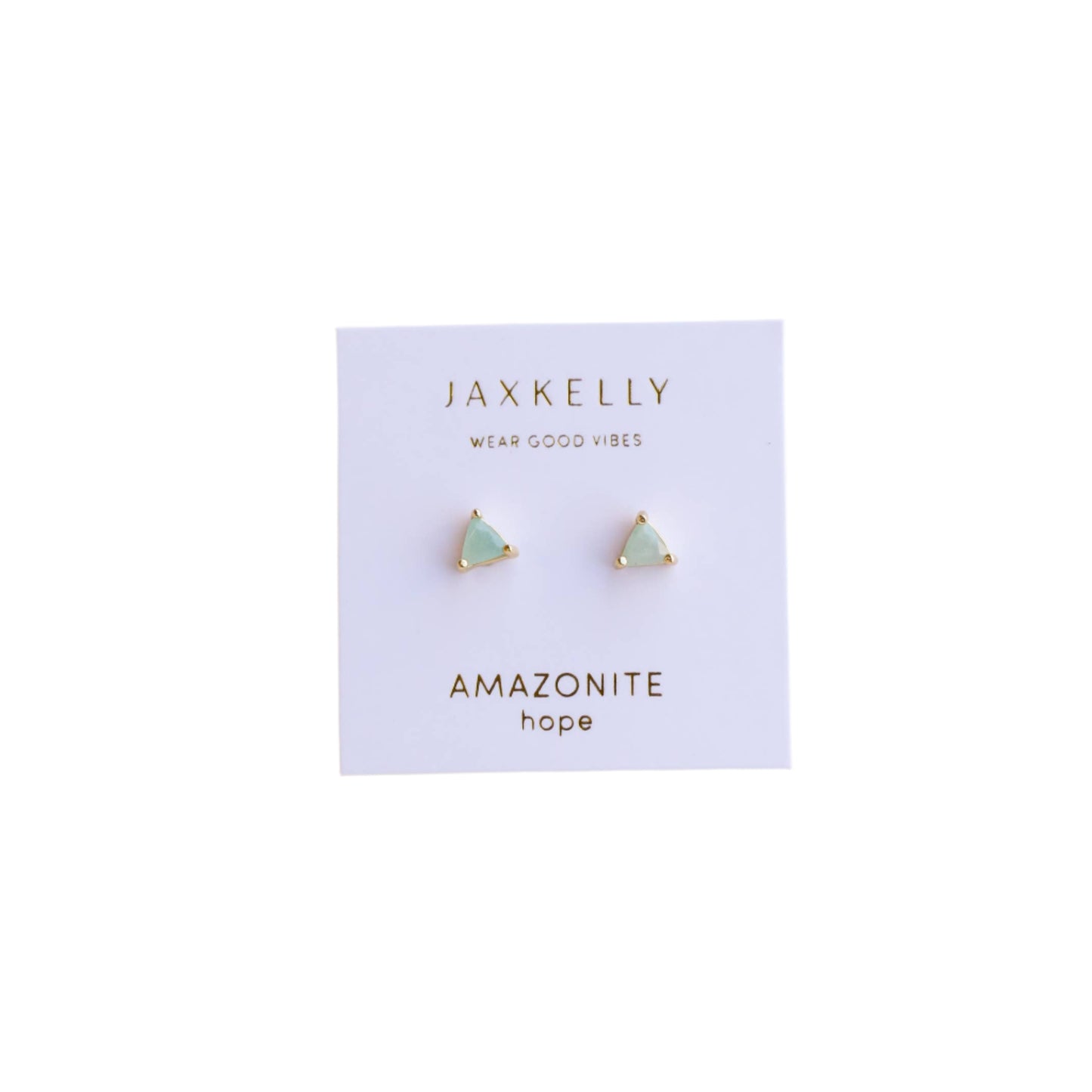 Mini Energy Gem Earrings - Amazonite - JaxKelly