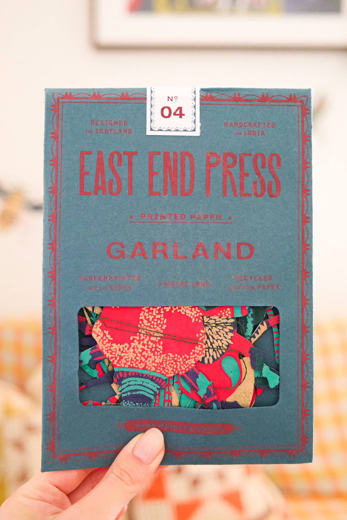 Insects Sewn Garland - Screen Printed by Hand