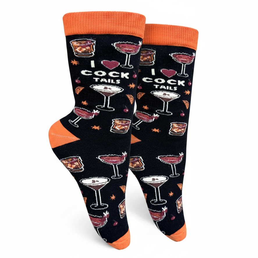 I Love Cocktails Women’s Crew Socks