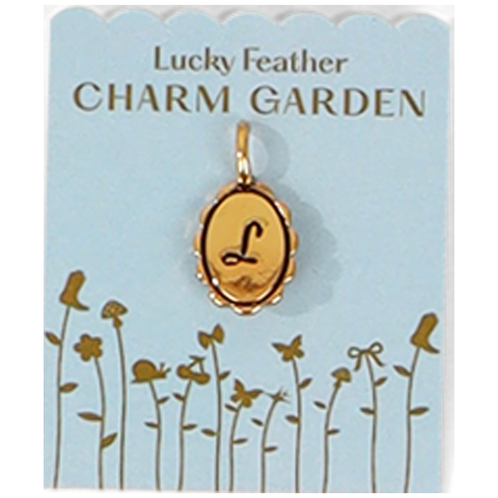 Scalloped Initial Charms