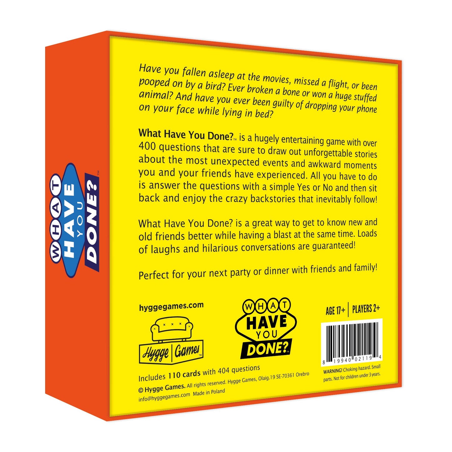 What Have You Done? Card Game