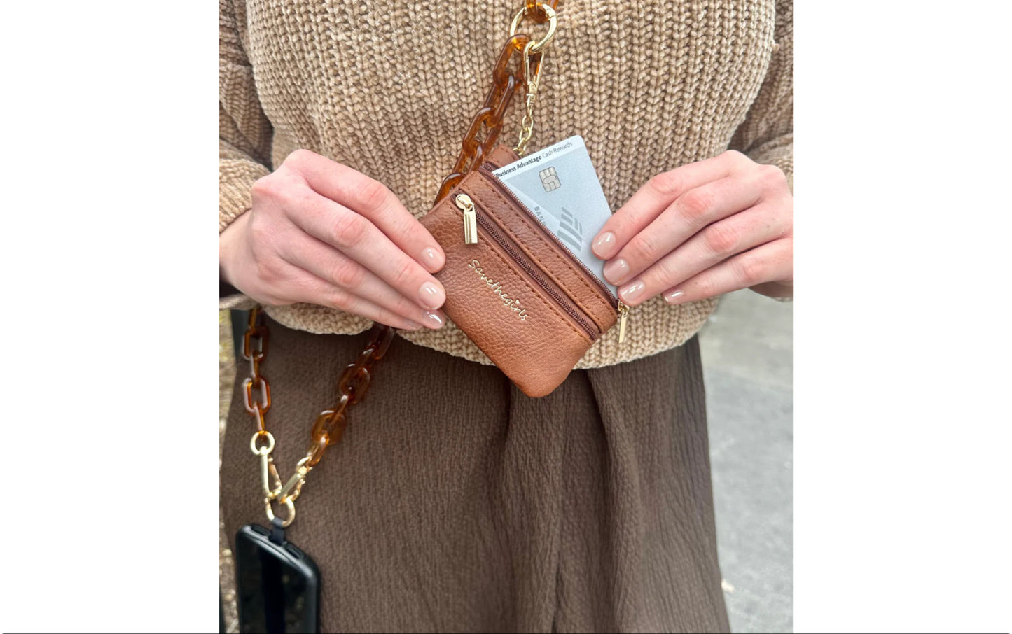Clip & Go Ice Chain W/ Pouch - Ice Tea