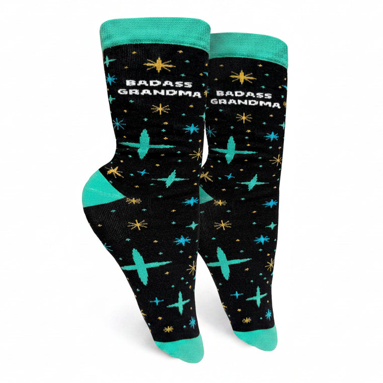 Badass Grandma Womens Crew Socks
