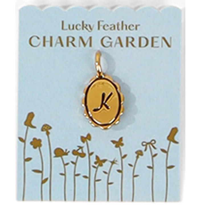 Scalloped Initial Charms