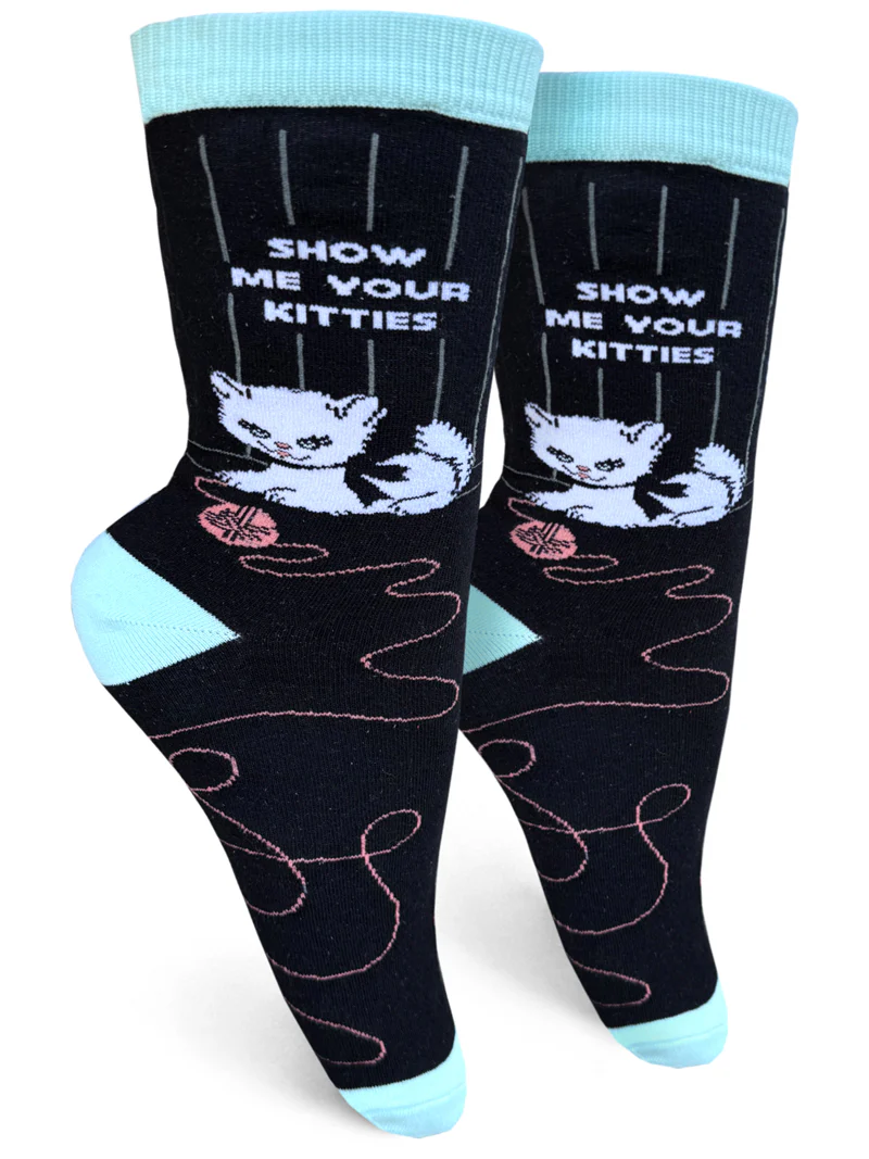 Show Me Your Kitties Women’s Crew Socks