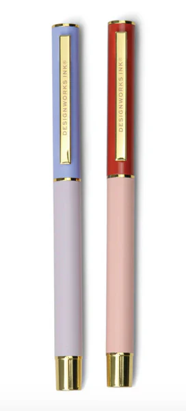 Color Block Pen Set - Lavender + Blush