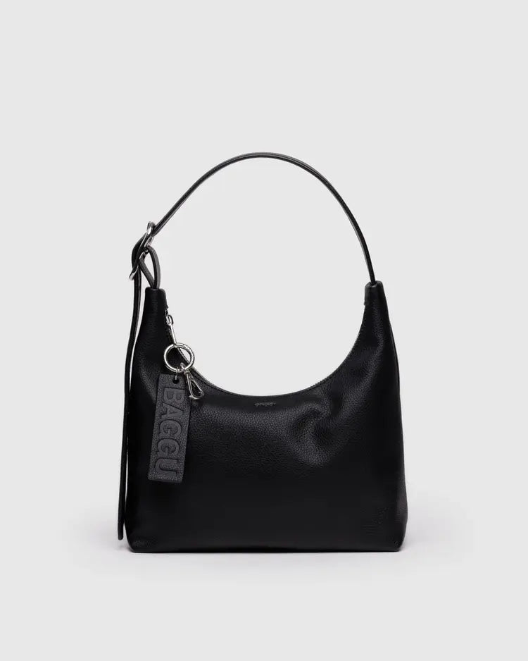 Mini Recycled Leather Shoulder Bag - Baggu