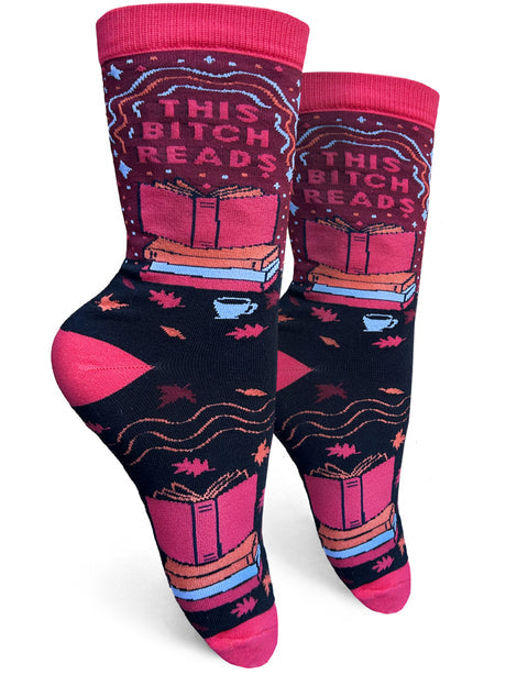 This Bitch Reads Women’s Crew Socks