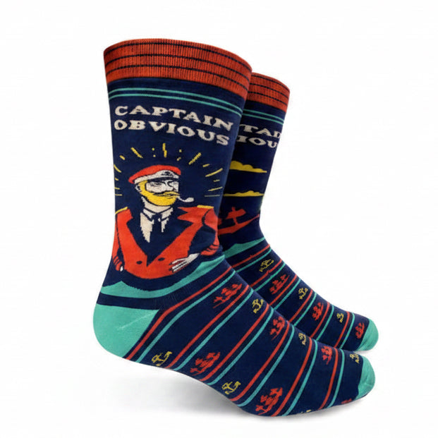 Captain Obvious Men’s Crew Socks