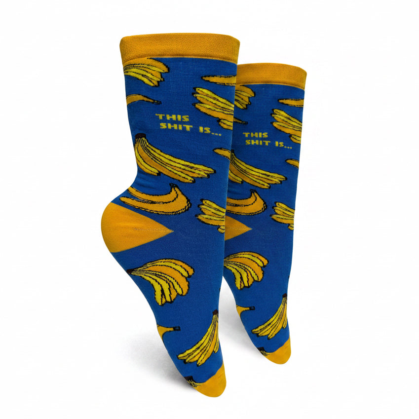 This Shit Is Bananas Womens Crew Socks
