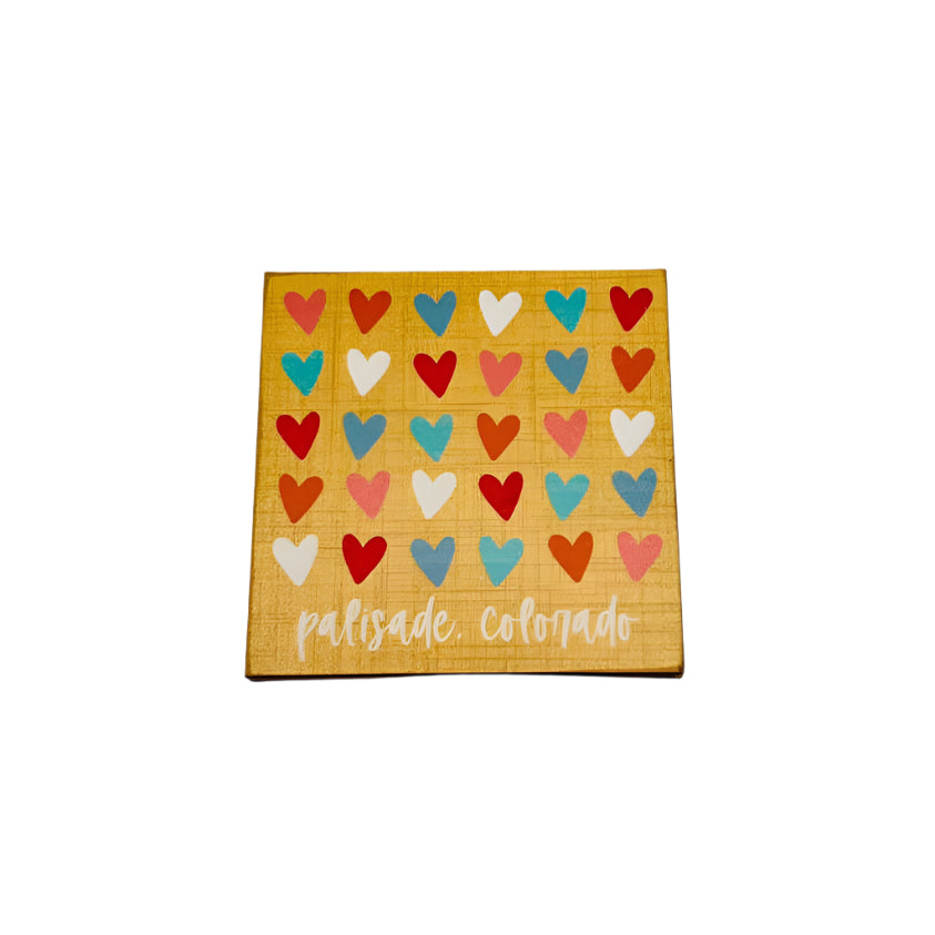 Palisade Colorful Hearts Magnet