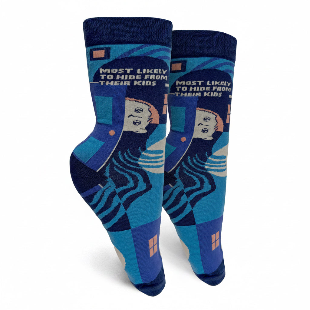Most Likely To Hide From Their Kids Womens Crew Socks