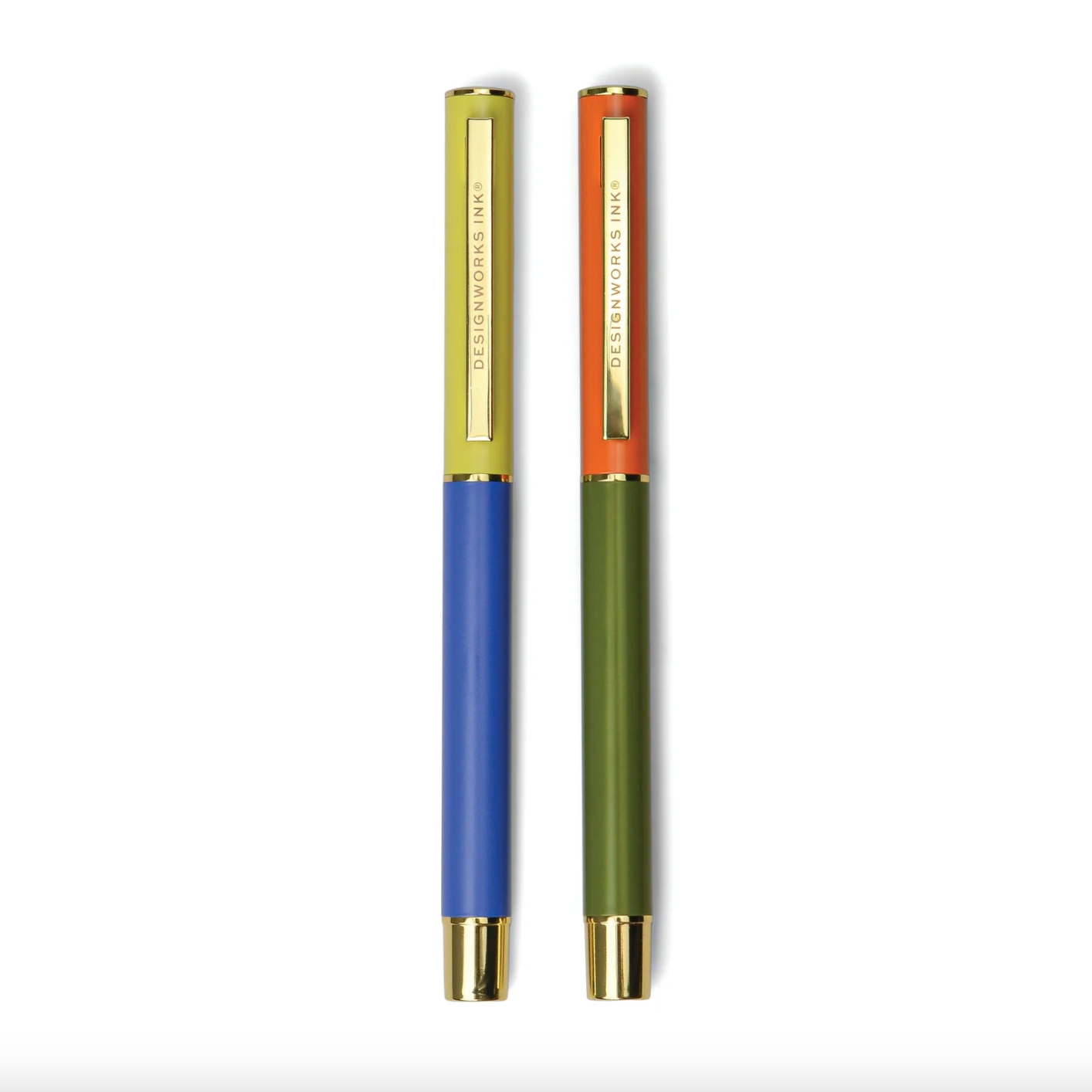 Color Block Pen Set - Cobalt + Army Green
