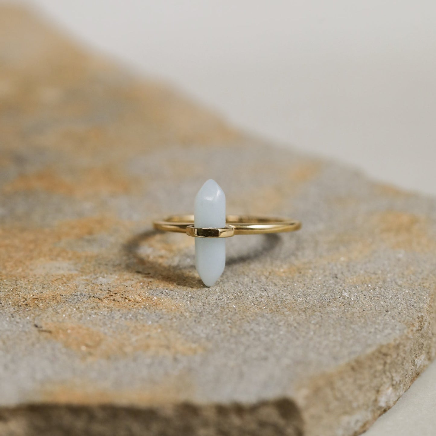 Amazonite Quartz Ring