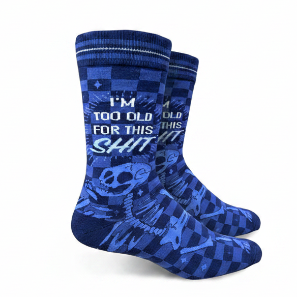 I’m Too Old For This Shit Mens Crew Socks