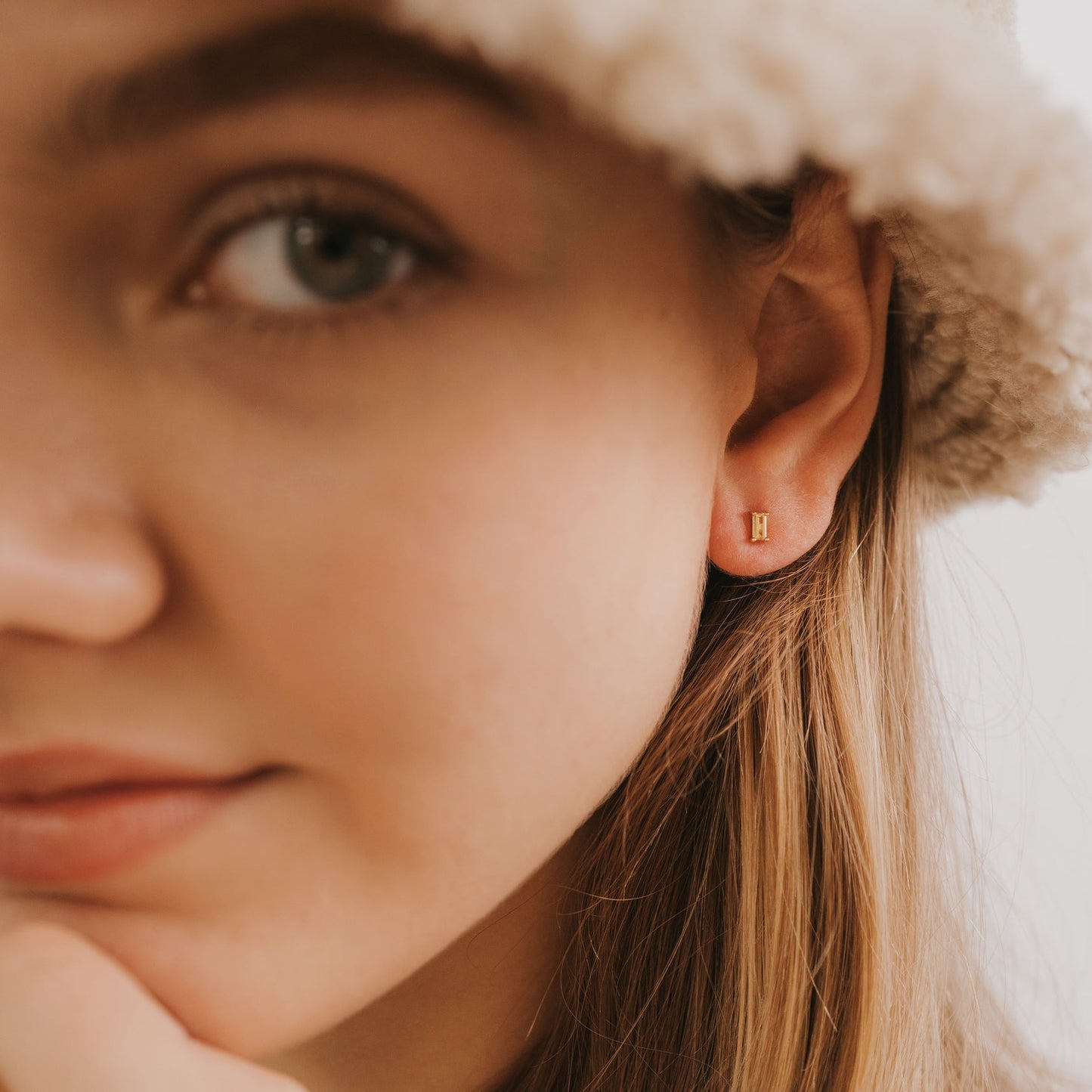 Baguette Earrings - Lemon - JaxKelly