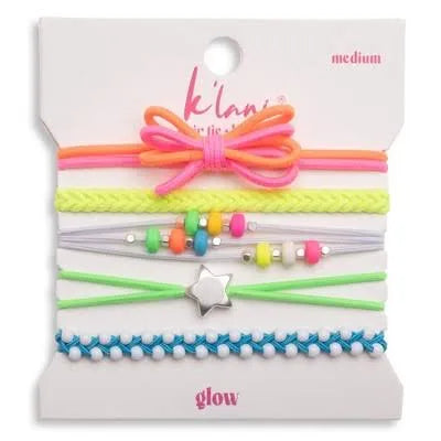 Glow - Hair Tie Bracelet Set