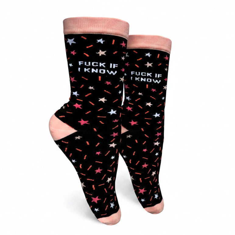 Fuck If I Know Women’s Crew Socks