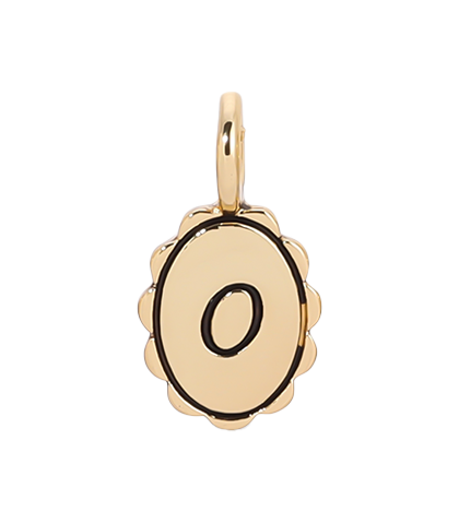 Scalloped Initial Charms