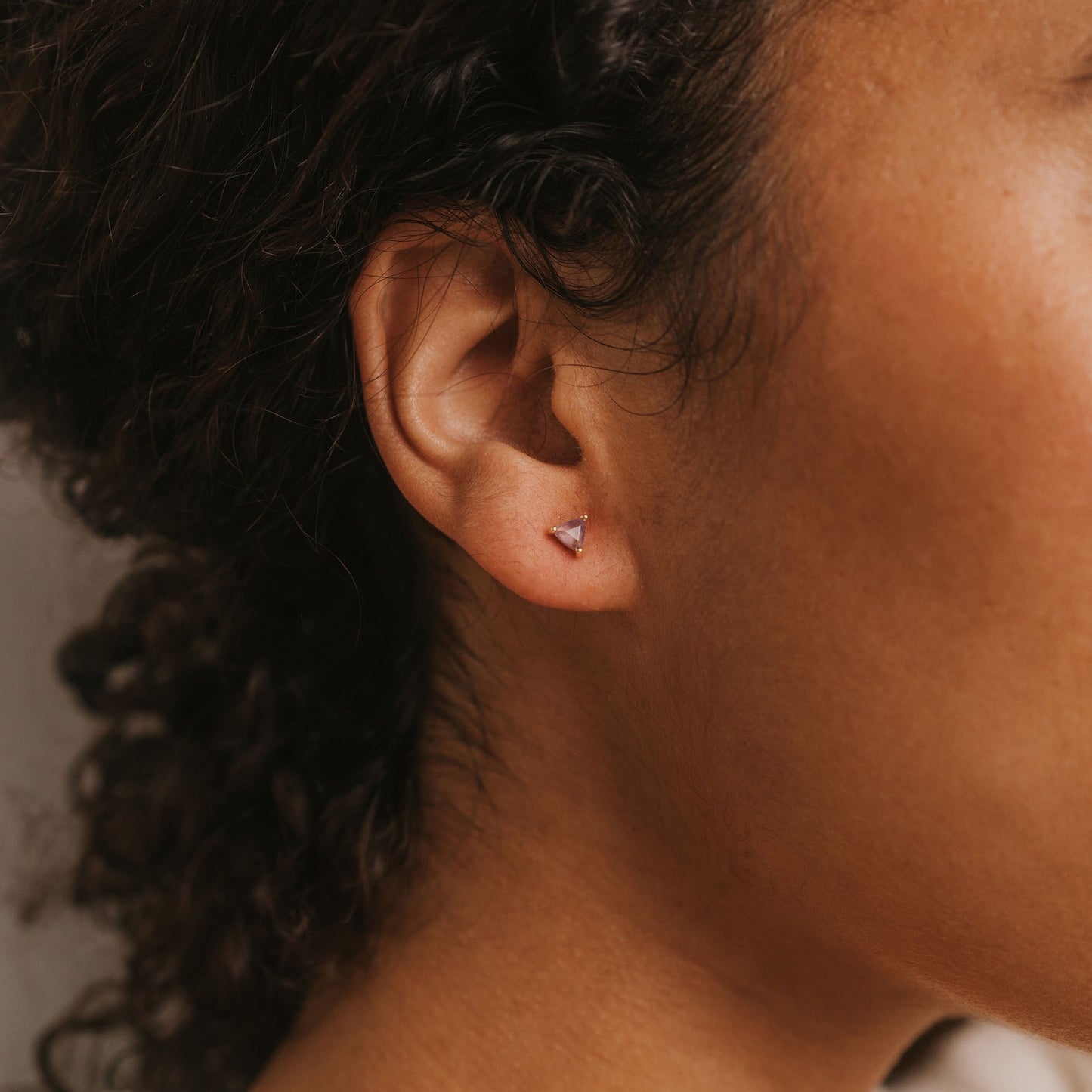 Mini Energy Gem Earrings - Amethyst - JaxKelly