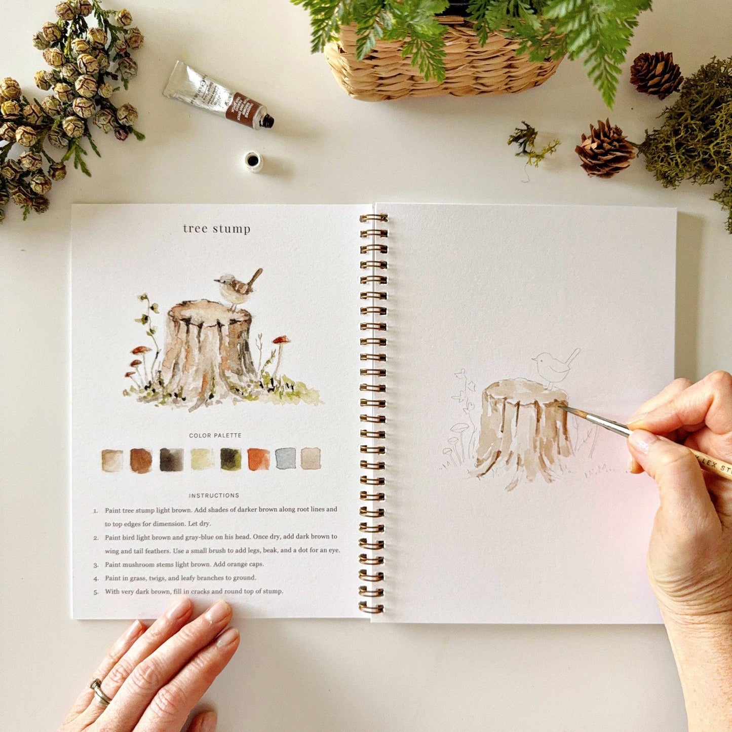 Woodland Watercolor Workbook - emily lex studio