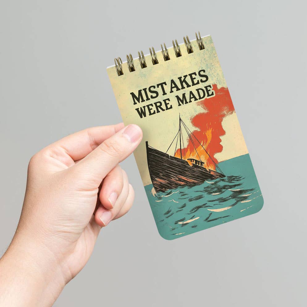 Mistakes Were Made - 3x5 Spiral Memo Notepad