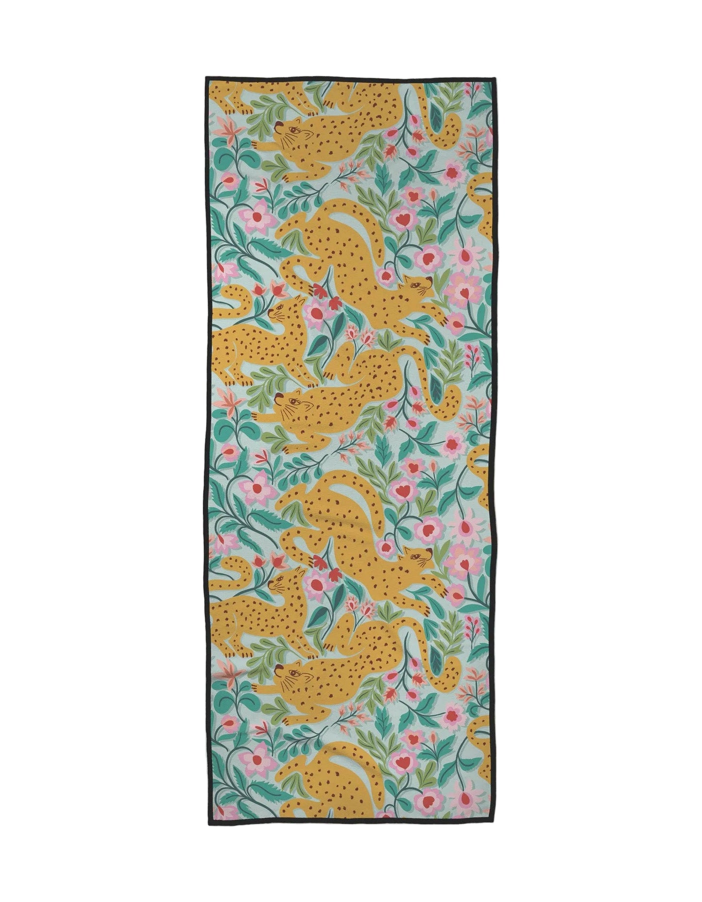 Cheetah Haven Yoga Towel - Geometry