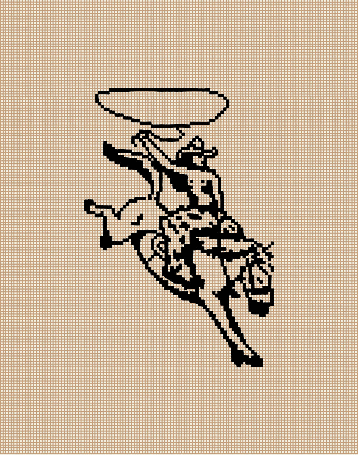“Cross Stitch Cowgirl” Art Print Tumbleweed Design Studios