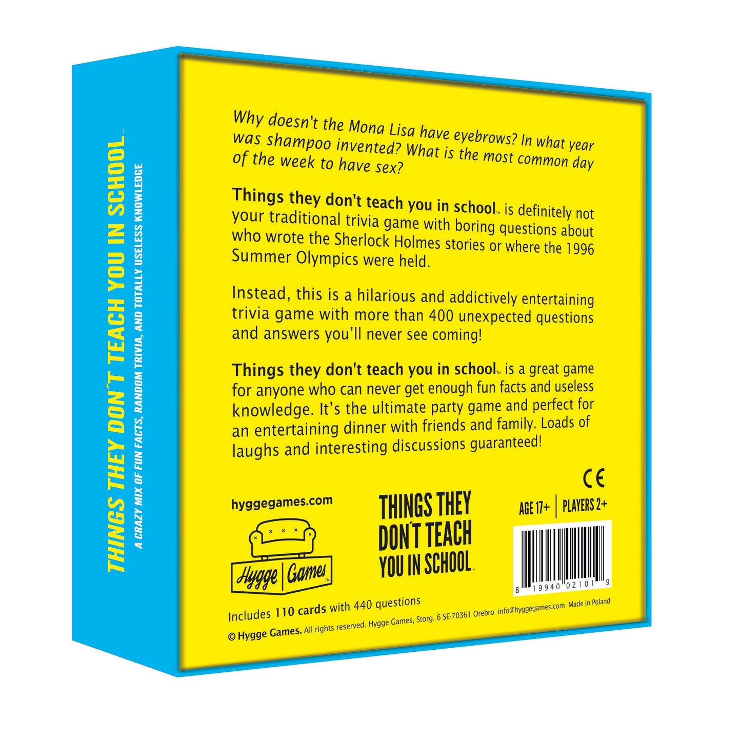 Hygge Games - Card Game - Things They Don't Teach You In School