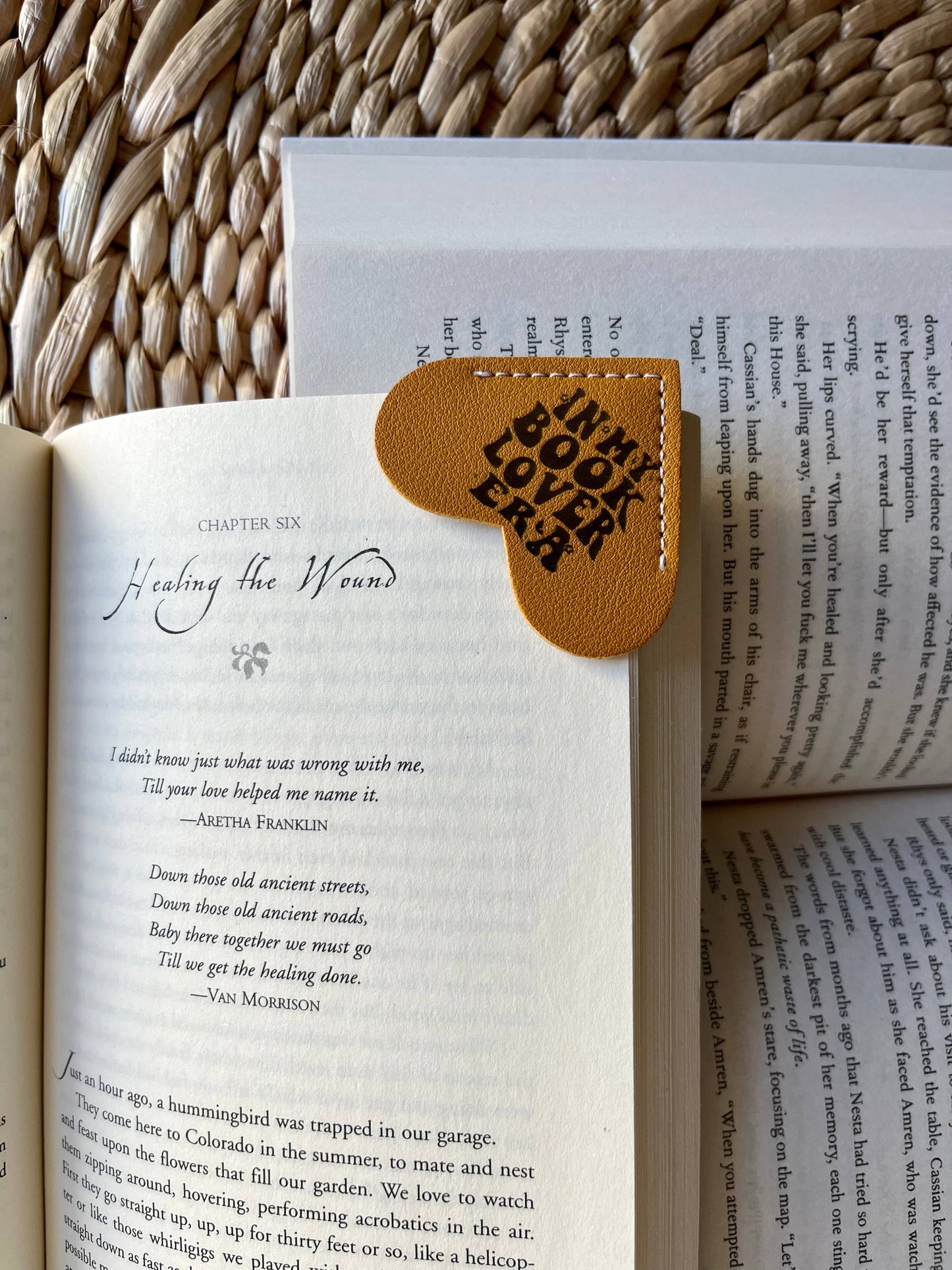 In my Book lover era Taylor Leather Heart Bookmark Ear