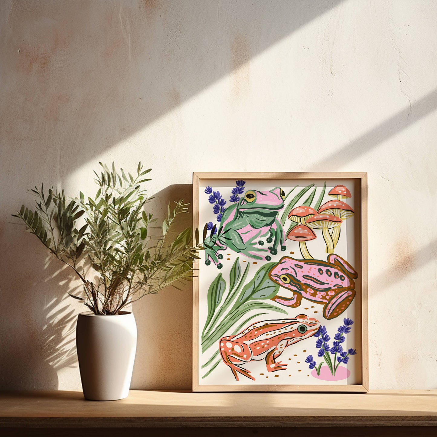 Forest Frogs 8x10 Giclée Art Print - Tara Reed