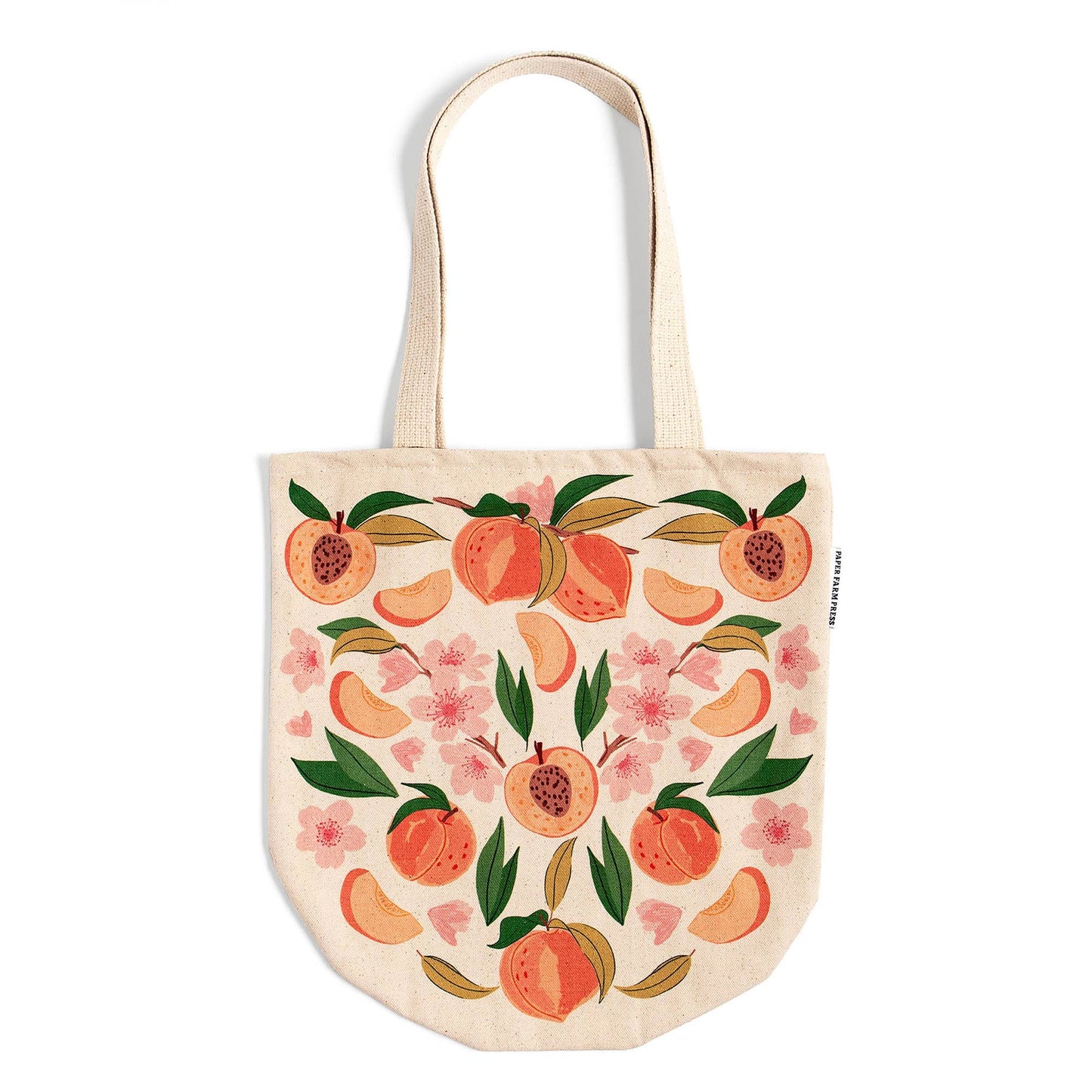 Peach Blossom Canvas Tote Bag