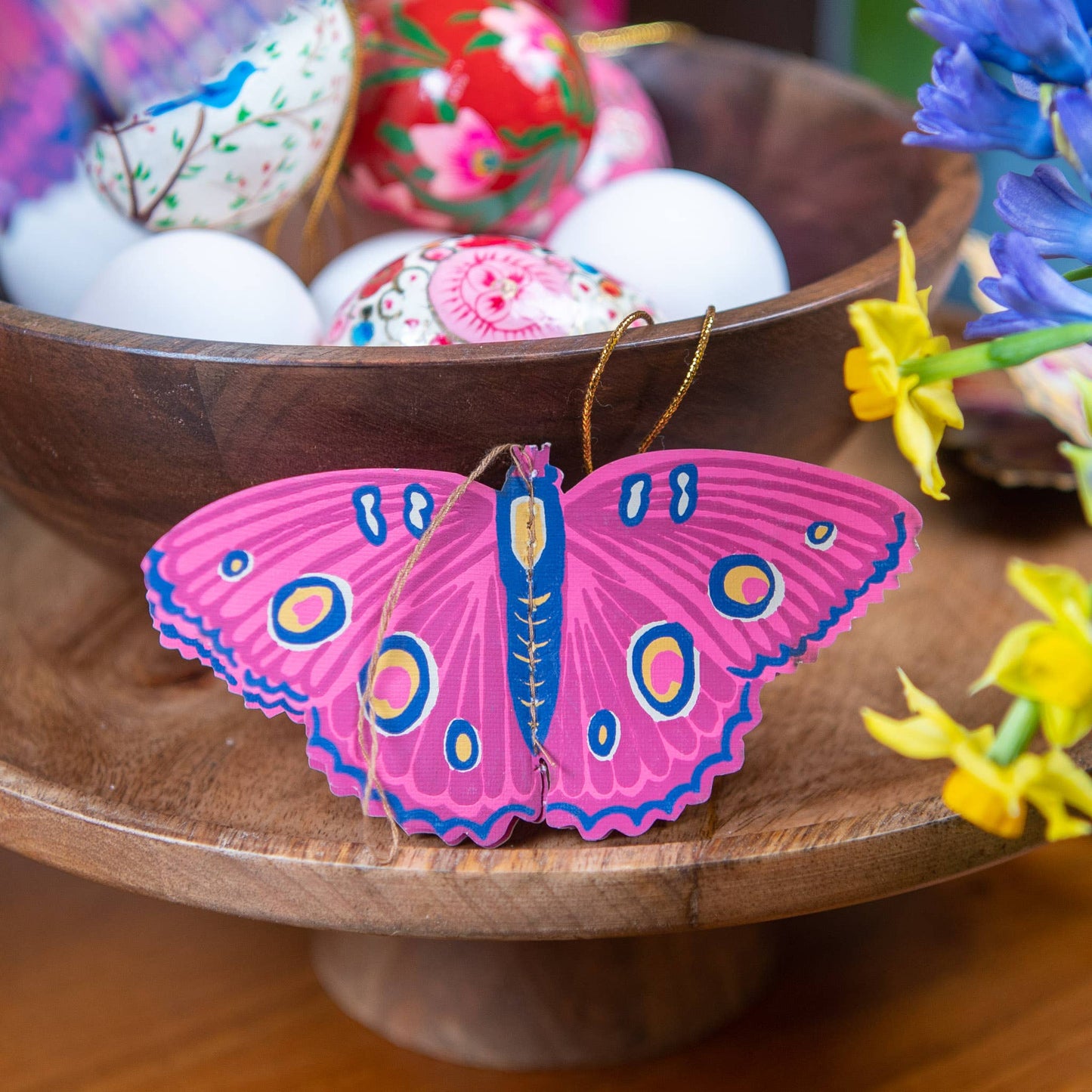 Butterflies Paper Ornaments - Screen Printed by Hand