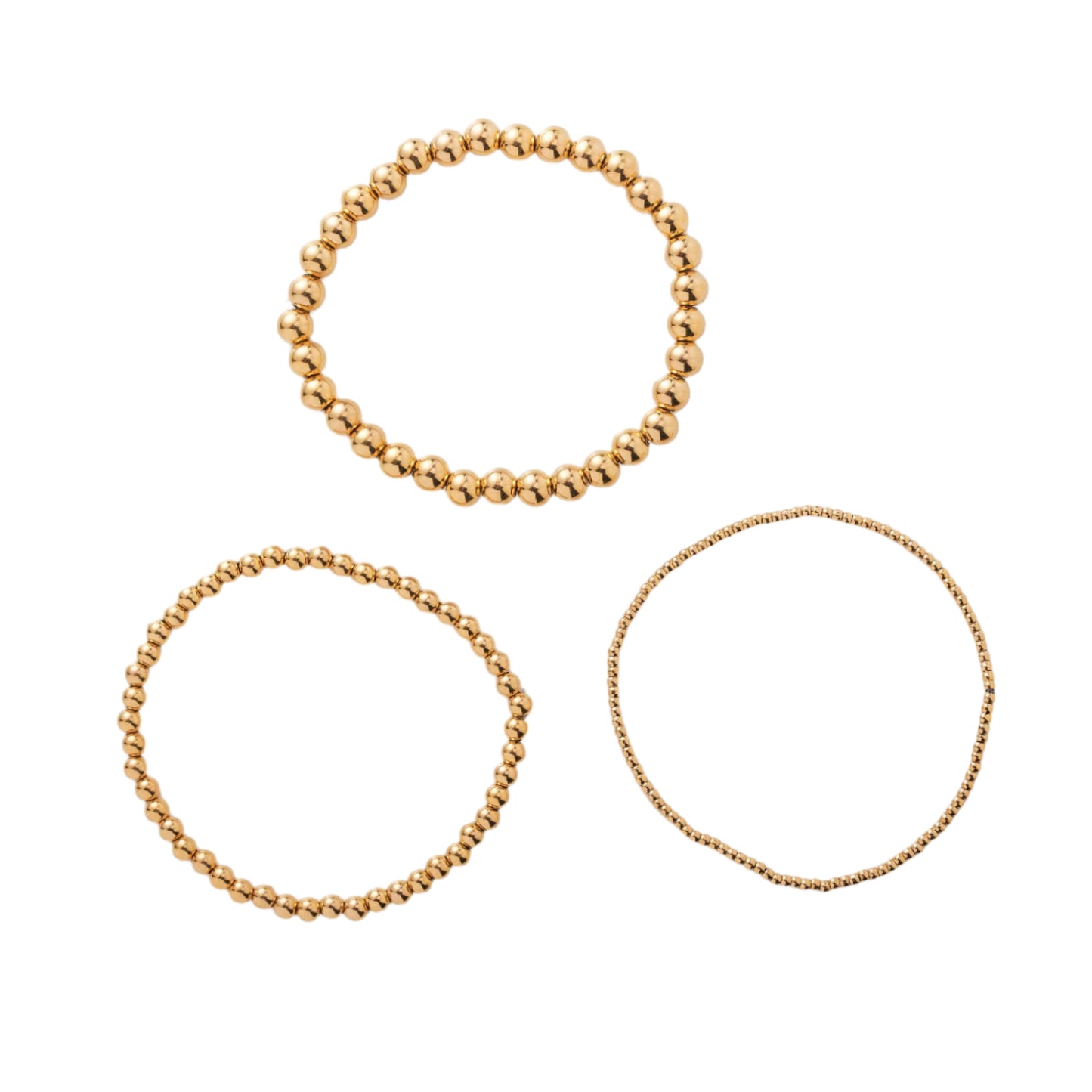 Waterproof Gold Ball Bracelets