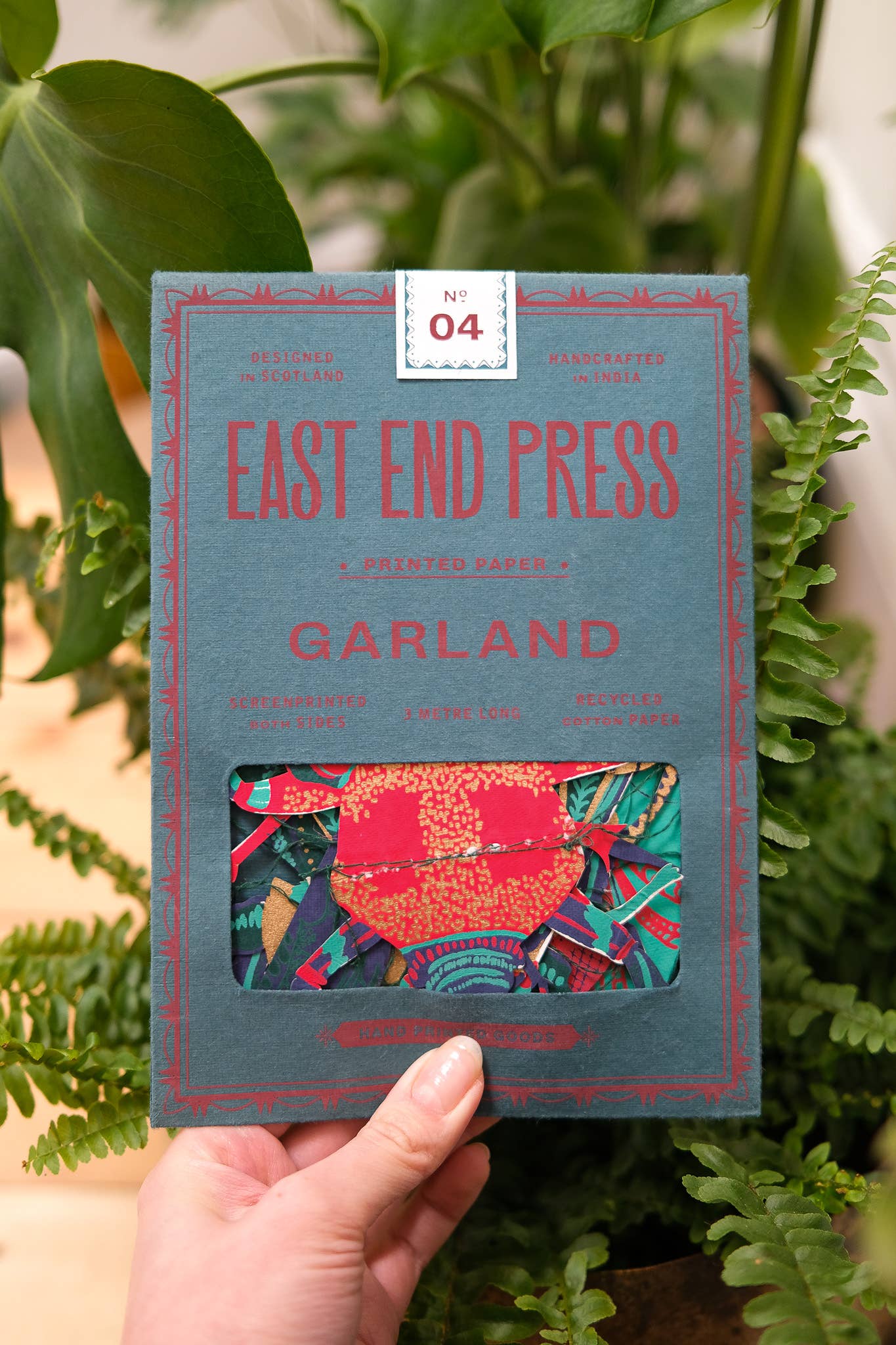 Insects Sewn Garland - Screen Printed by Hand