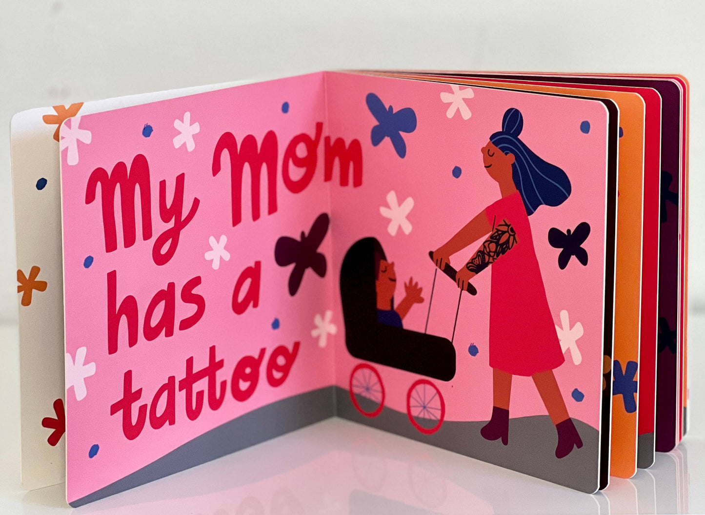 My Mom Has a Tattoo - Kids Board Book Hard Cover