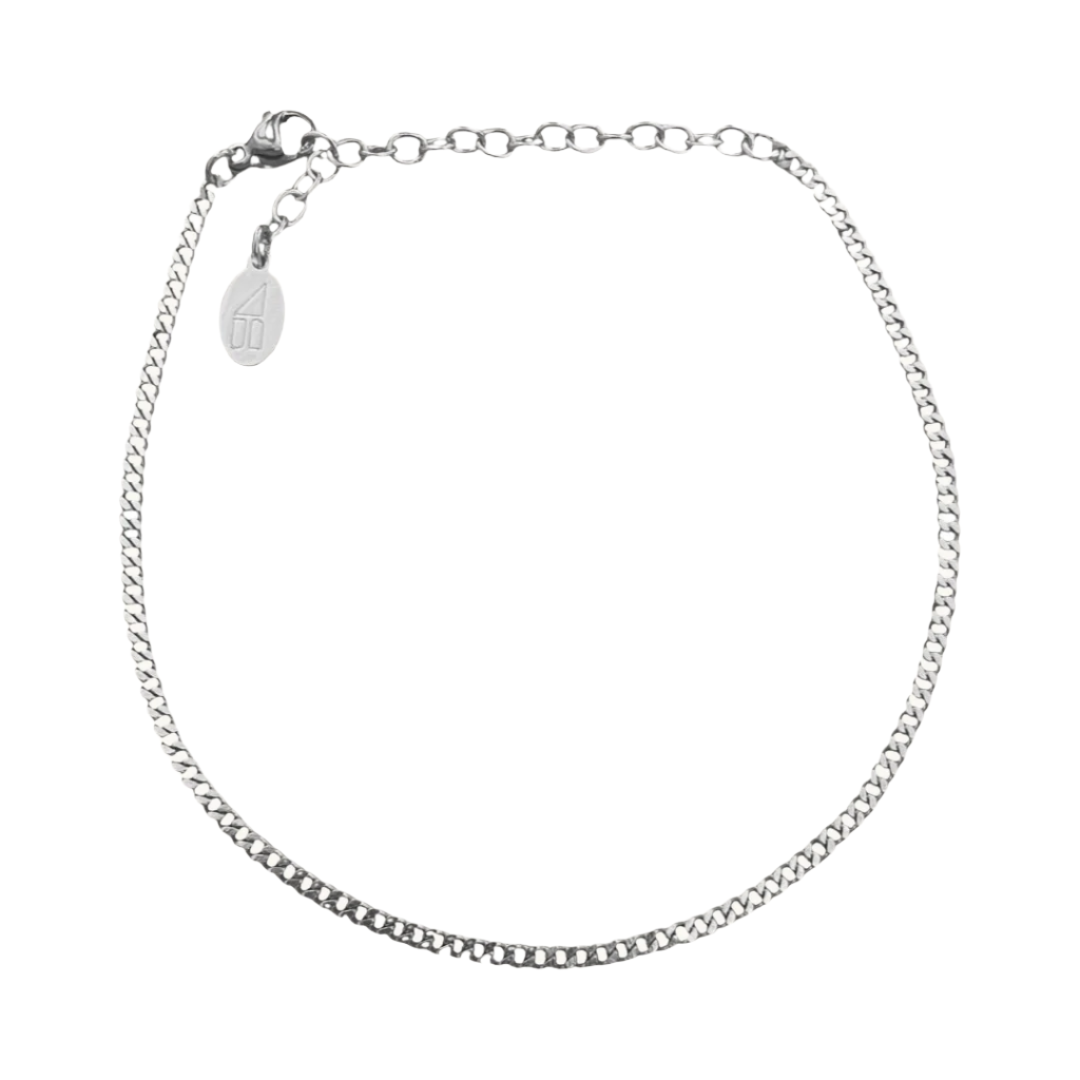 Waterproof Silver Reagan Anklet