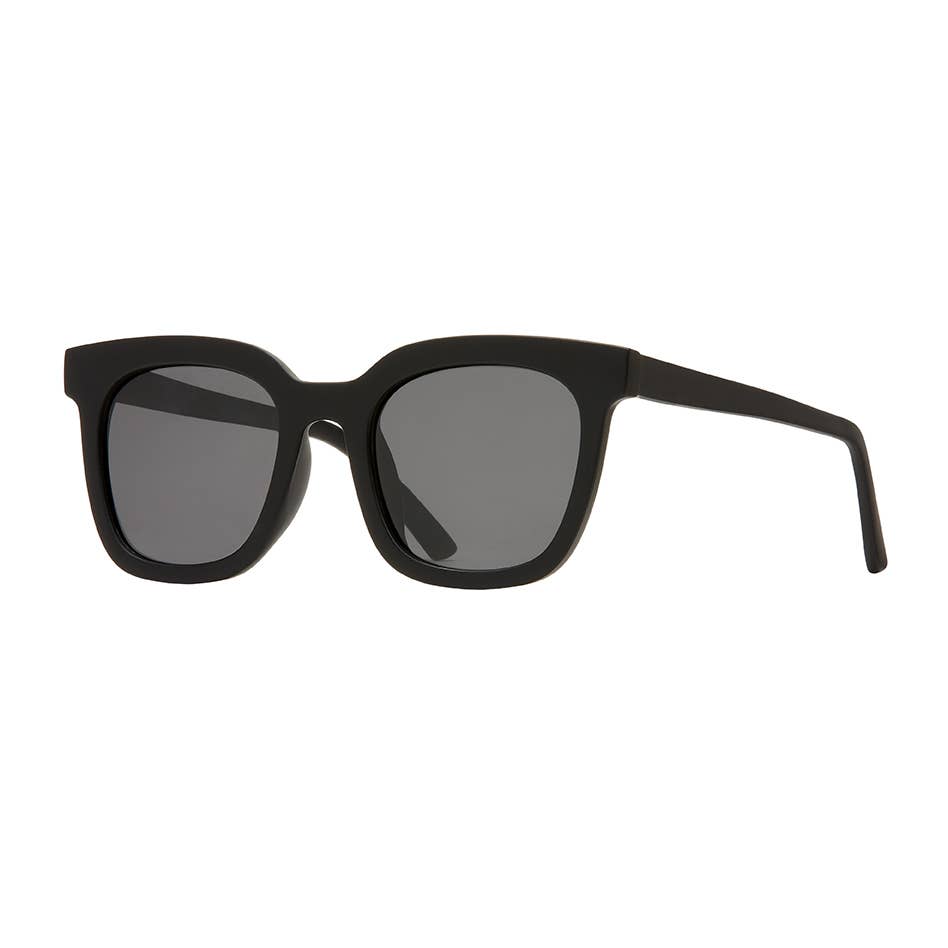 Fallon - Matte Onyx / Smoke Polarized - Blue Planet Eco-Eyewear