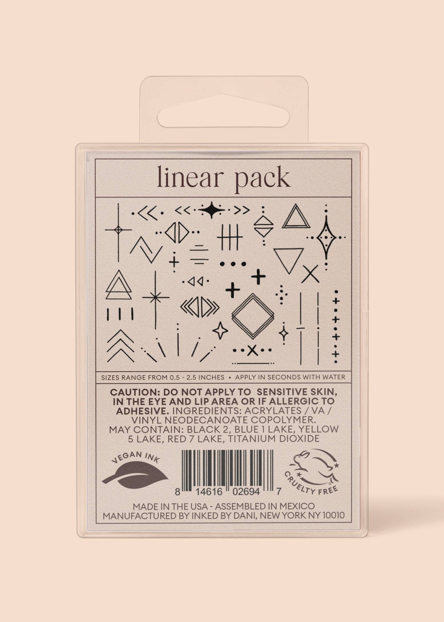 INKED by Dani - Linear Temporary Tattoo Pack