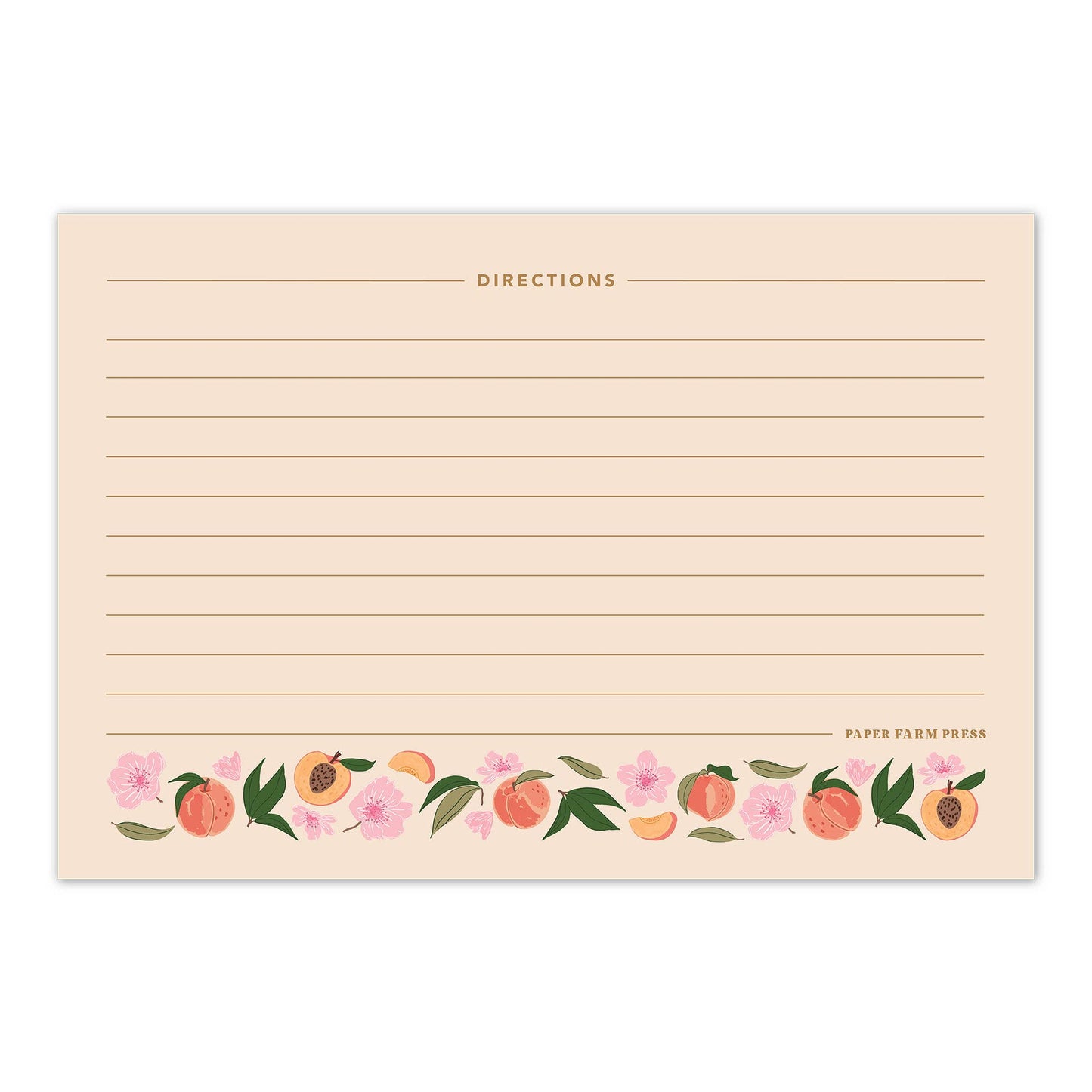 Peach Blossom Tin Recipe Box