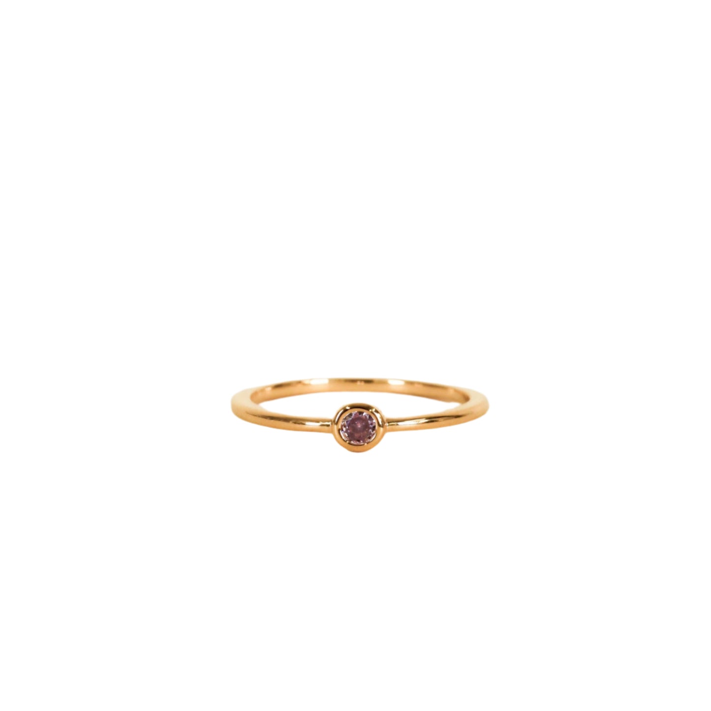 Simple Stud Lavender Ring