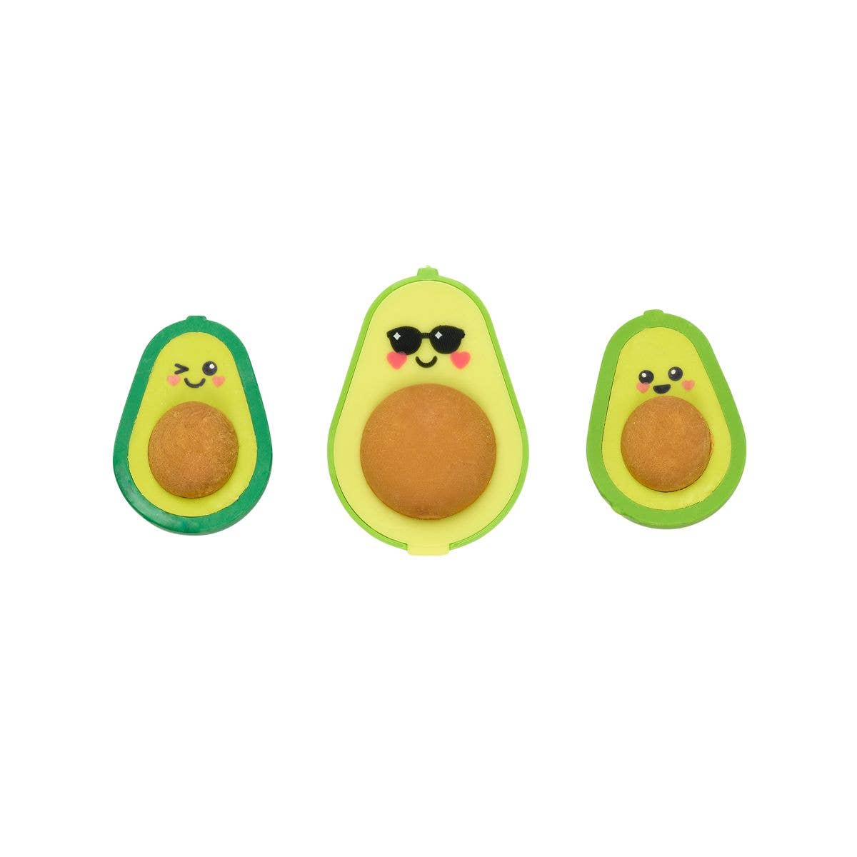 Avocado Love Eraser and Sharpener - Set of 3