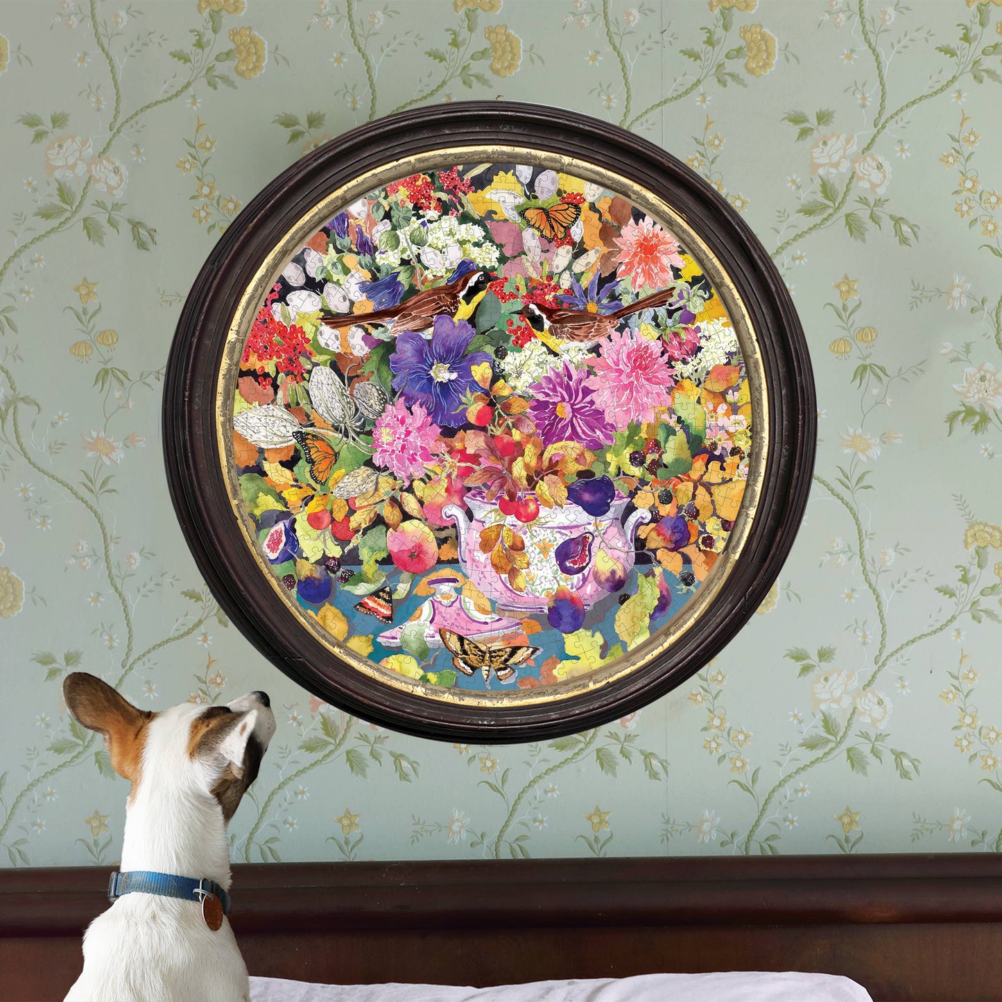 Autumn Bouquet 500 Piece Round Puzzle