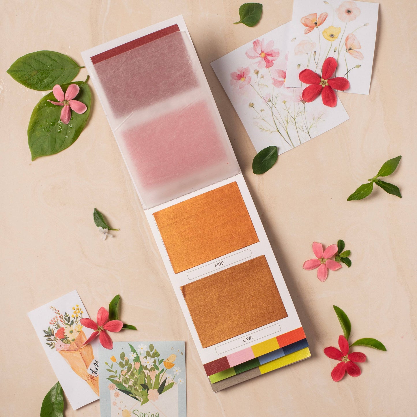 Metallics Colorsheets- 10 Handmade Watercolors