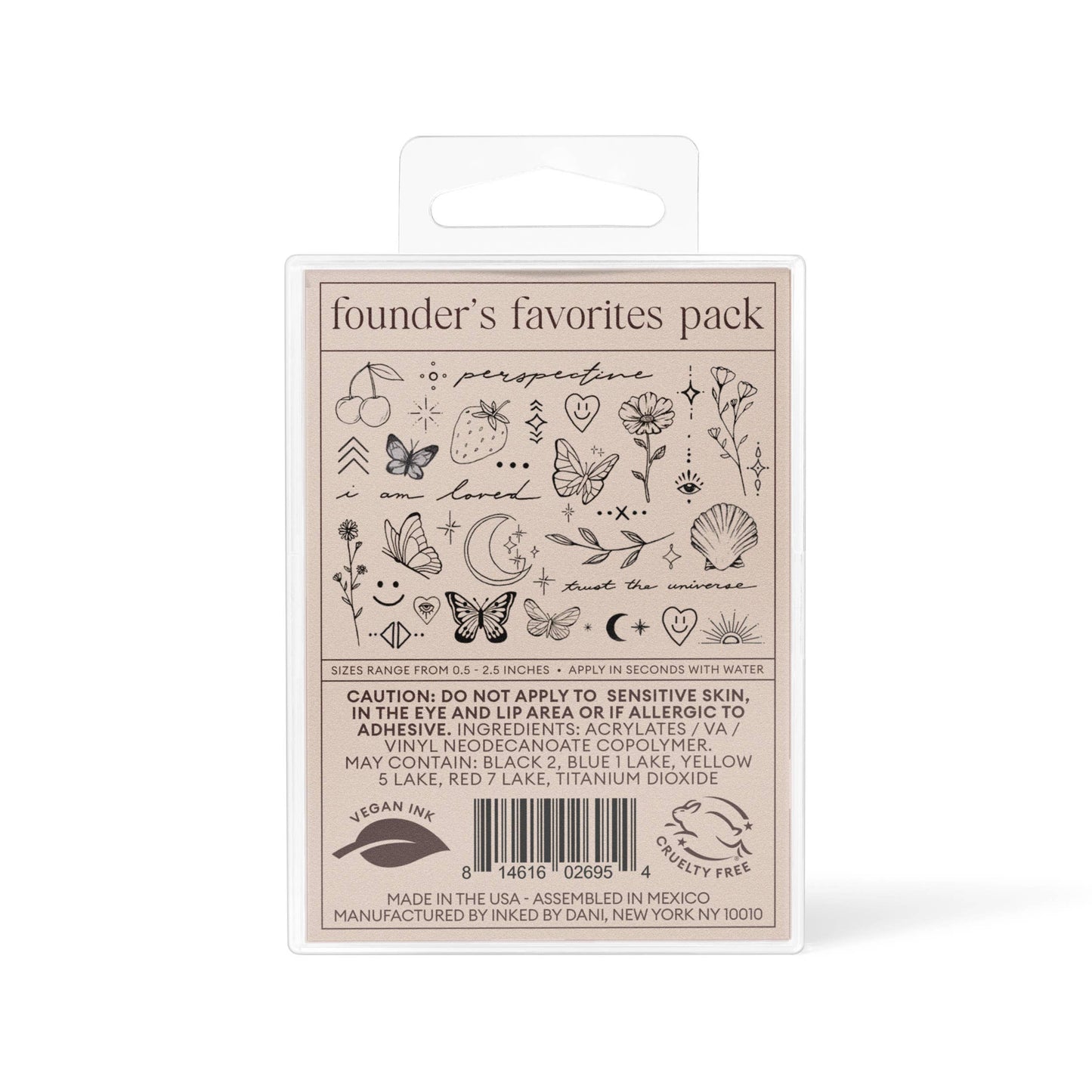 INKED by Dani - Founders Favorites Temporary Tattoo Pack
