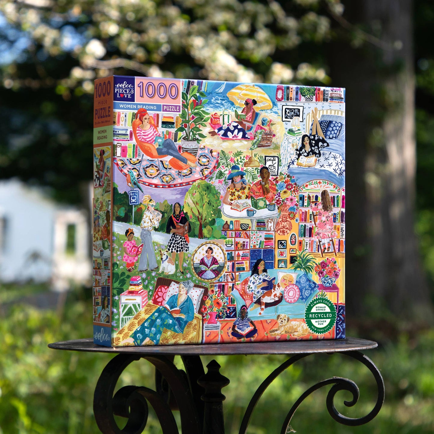 Women Reading 1000 Piece Square Puzzle