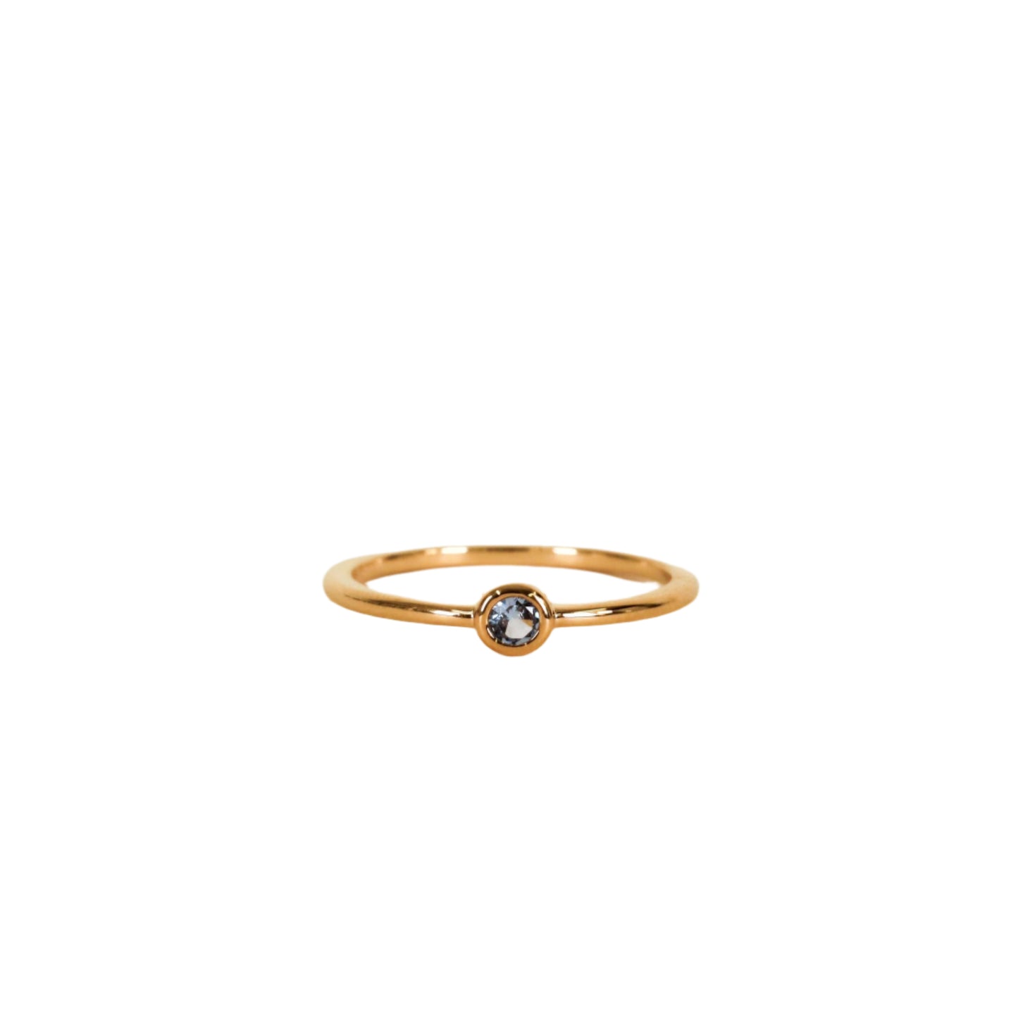 Simple Stud Aqua Ring