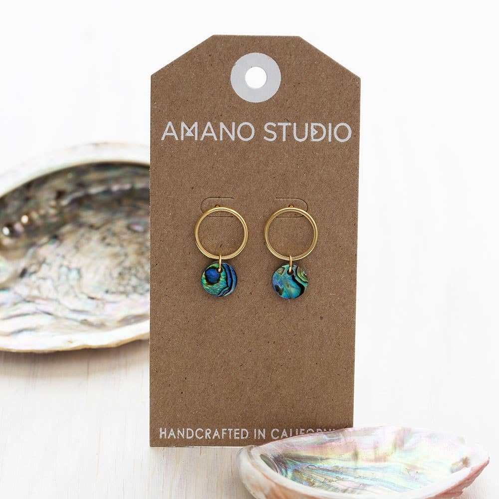 Playa Studs - Abalone Earrings