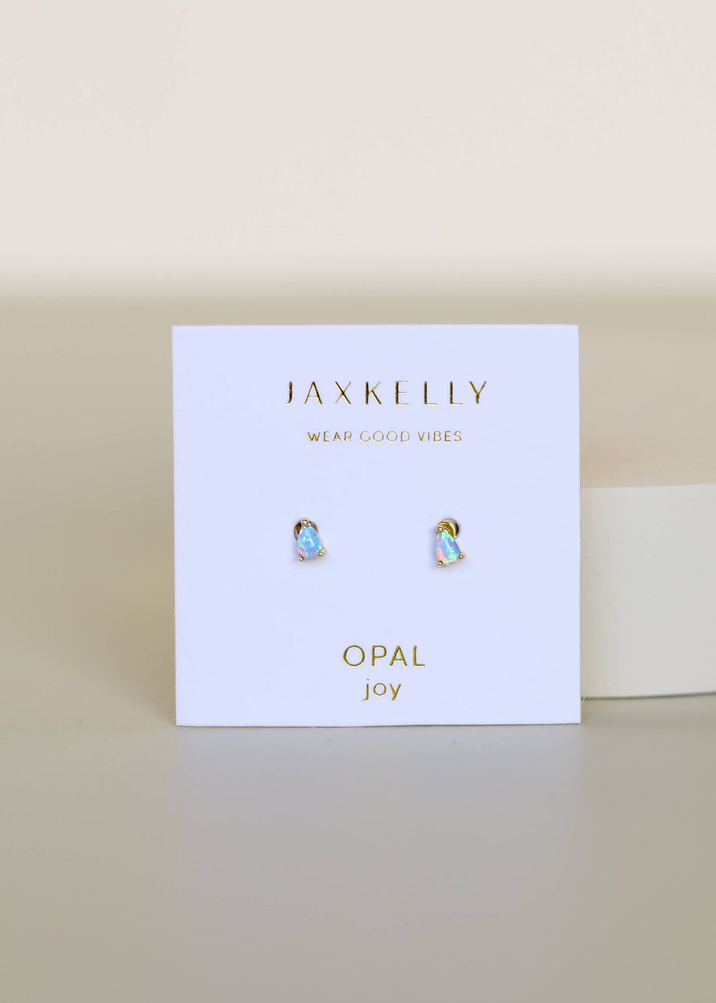 Teardrop Earrings - Fire Opal - JaxKelly