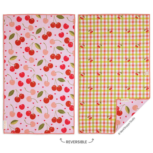 Cherry Hearts | Microfiber Kitchen Dish Towel